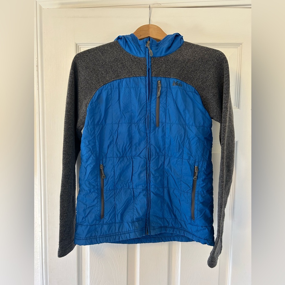 REI boys puffer coat with hood
